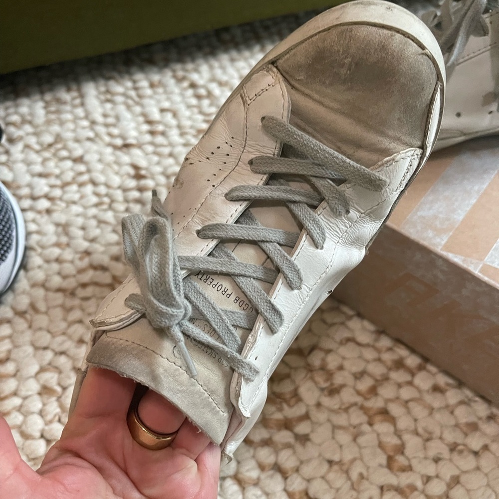Golden Goose white + gray